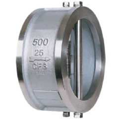 對夾式雙蝶板止回閥