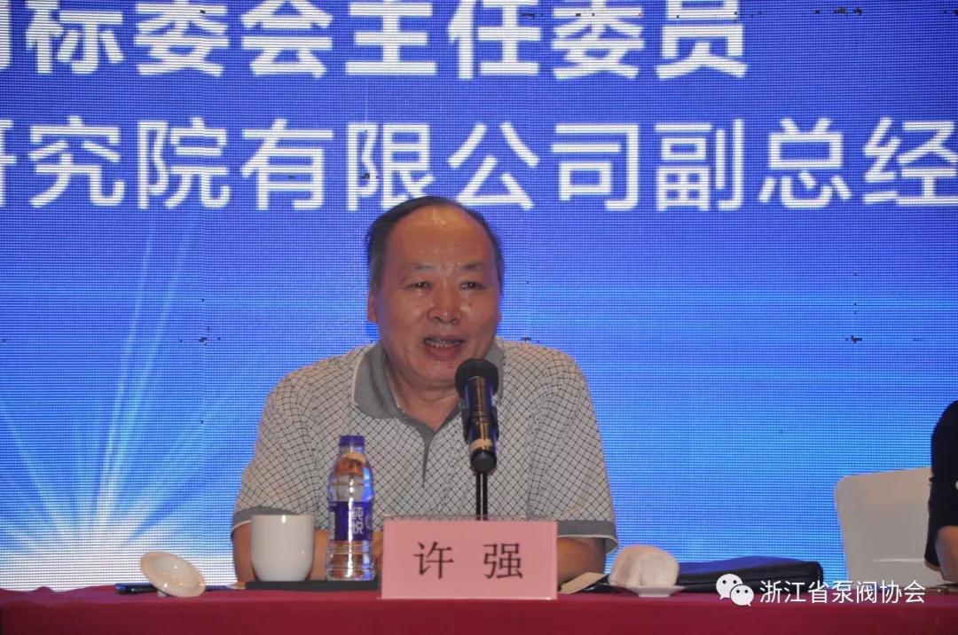 全國(guó)閥門標(biāo)準(zhǔn)化技術(shù)委員會(huì)主任委員許強(qiáng)發(fā)表講話